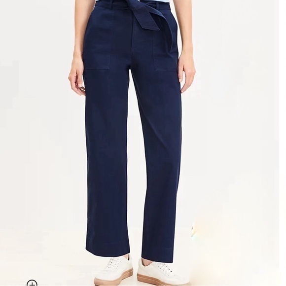 LOFT Pants - Loft Marisa Modern Navy Blue Utility carpenter trouser pants size 8